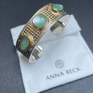 Anna Beck Green Amethyst cuff